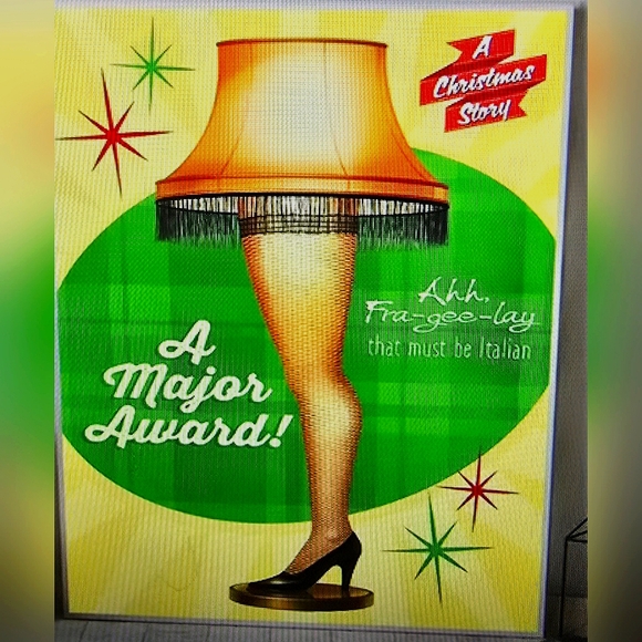 Christmas 🎄 Leg Lamp Canvas Art Print - Picture 1 of 4